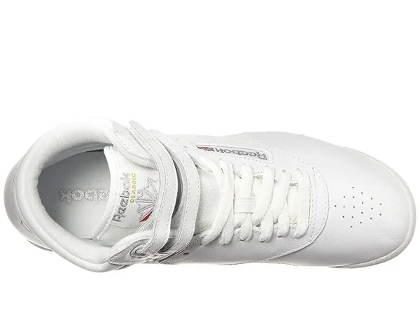 Reebok Freestyle Hi Shoes White/Silver Size 9.5