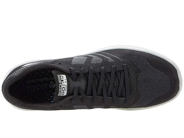 Skechers Men's Go Run Razor Sneakers - Black/White, 7.5