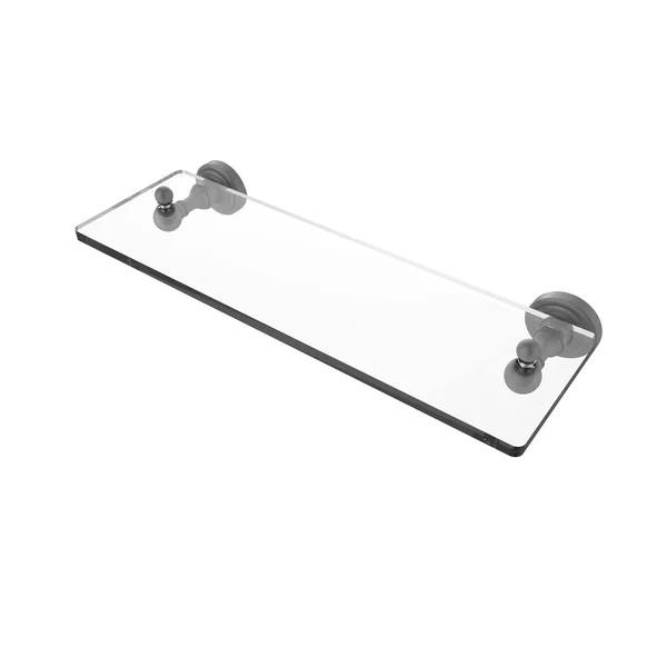 Allied Brass Waverly Place Collection Glass Vanity Shelf with Beveled Edges - Unlacquered Brass - 16 inch