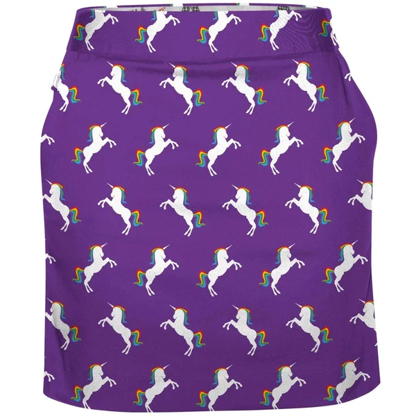 Royal & Awesome Unicorn Stallion Strides Womens Golf Skort, Skirt