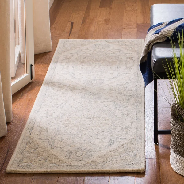 Safavieh Micro Loop 503 Area Rug, Ivory, Beige, 5' x 5' Round