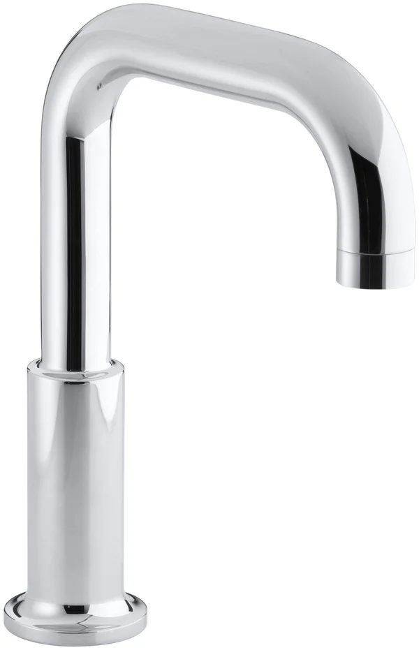 Kohler 14430-CP Purist Deck-Mount Non-Diverter Bath Spout, Polished Chrome