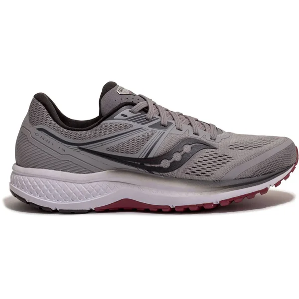 Saucony Omni 19 (Wide) 11, Alloy/Brick (Men's)