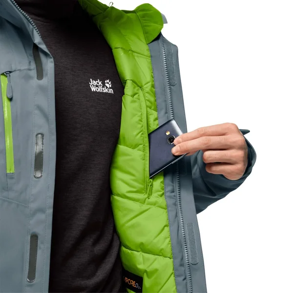 Jack Wolfskin Mens Troposphere Winter Jacket Storm Grey XXXL