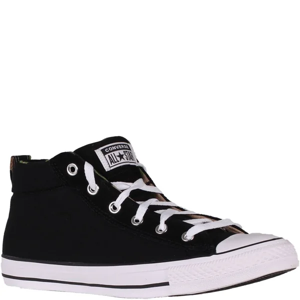 Converse Men's Chuck Taylor Street Mid Casual Sneakers from Finish Line - Black/White/Black