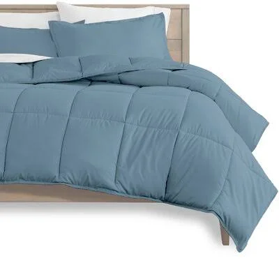 Cino Comforter Set Winston Porter Size: Full XL, Color: Coronet Blue/White