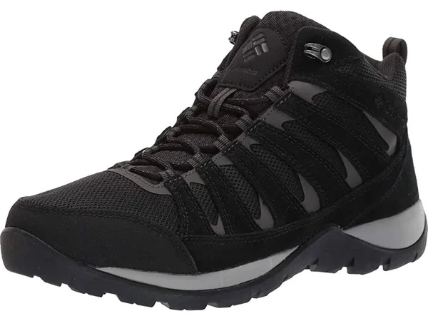 Columbia Men's Redmond V2 Mid Waterproof Boot, Size: 10.5 Wide, Black