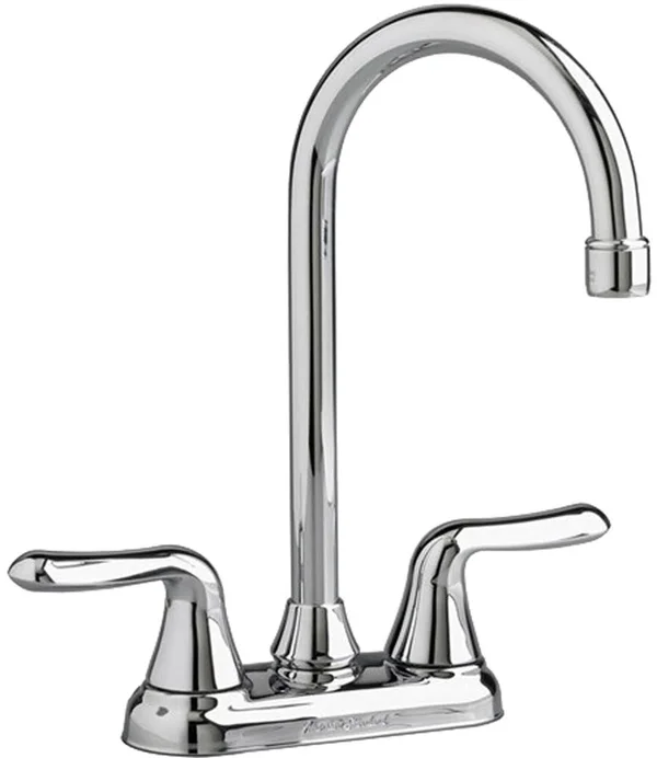 American Standard 2475500F15.075 Colony Soft 2-Handle Bar Faucet, Stainless Steel