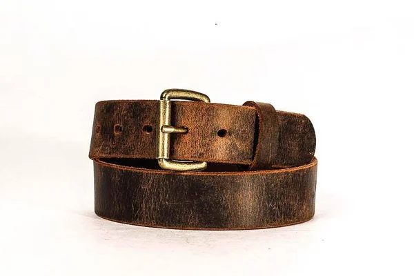 Full Grain Genuine Buffalo 1 1/2x22 Distressed Leather Casual Belt Brown Handmade 50, Brown