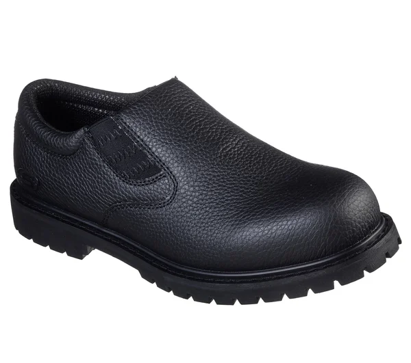 Skechers Men's Work Relaxed Fit: Cottonwood - Ekel SR Shoes, Black, 11.5