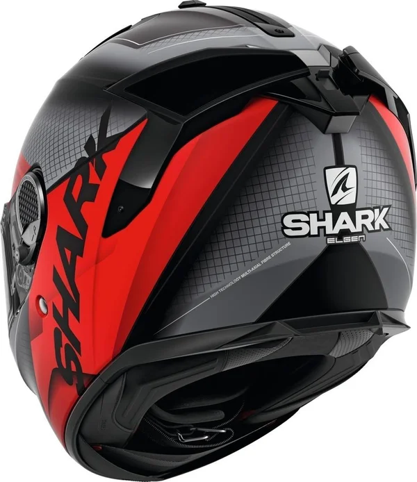 Shark Spartan GT Elgen Helmet, black-red, Size M