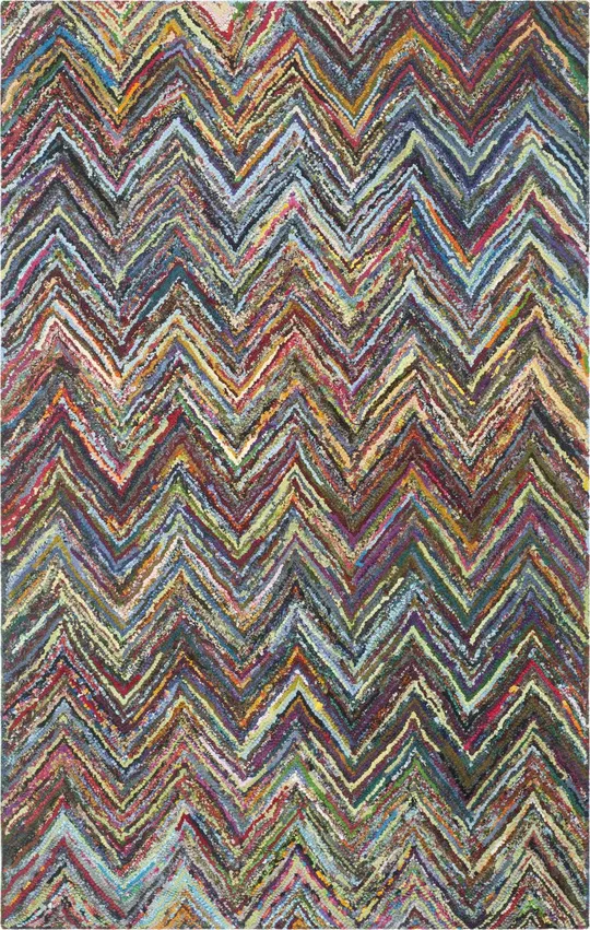 Safavieh Nantucket NAN141C 2&6x22 x 4&0x22 Blue - Multi Area Rug