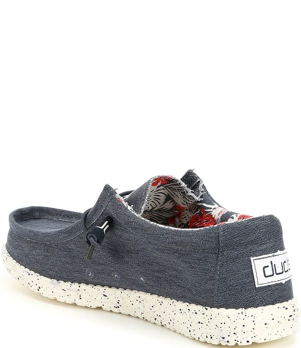 Hey Dude Men's Wally Stretch Shoes - Black