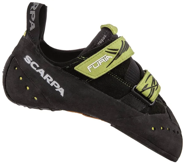 Scarpa Furia Climbing Shoe - 36.5 - Black, Lime