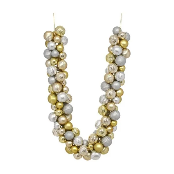 Mark Roberts Christmas 2020 Bubbleni Garland, 6 Feet, Gold