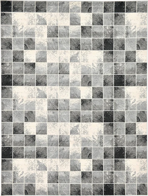Unique Loom Wildlife Congo Light Gray 9& 0 x 12& 0 Area Rug