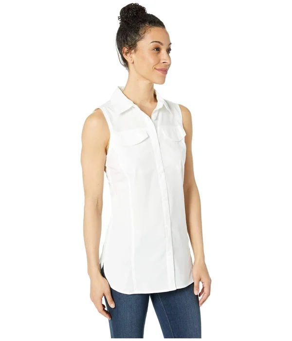 Columbia Women's Silver Ridge Lite Sleeveless Shirt - L - White