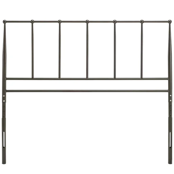 Modway Kiana Queen Metal Stainless Steel Headboard - Gray