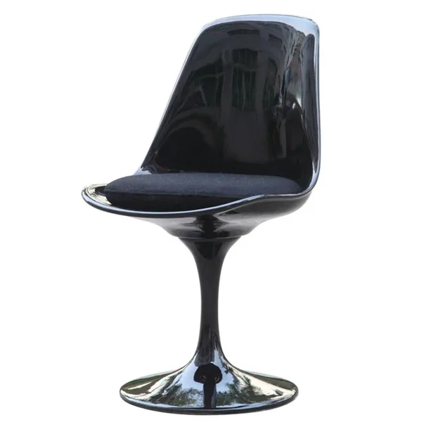 Fine Mod Imports Flower Side Chair Black