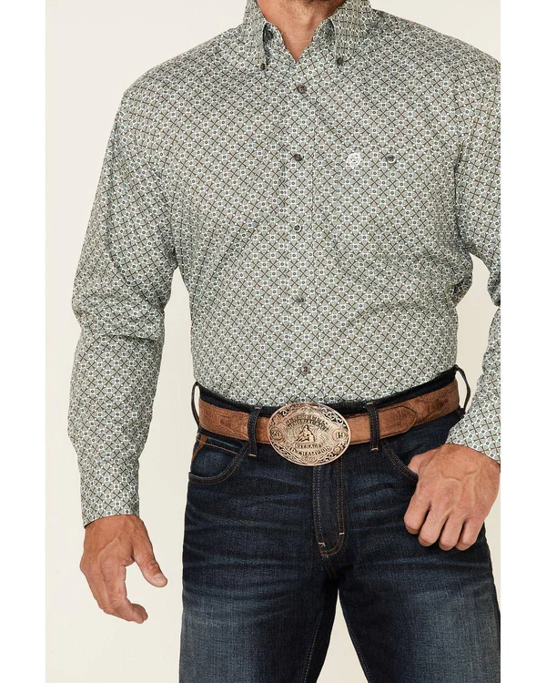 Wrangler Men's George Strait Long Sleeve Button Woven Shirt