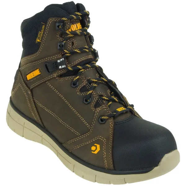 Wolverine Men's Rigger Mid Carbonmax Toe Work Boot, Size: 14, Brown
