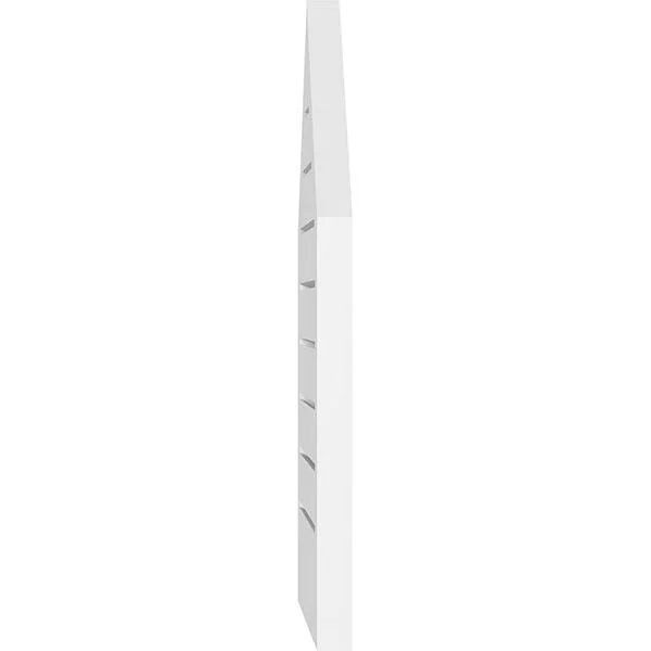 Ekena Millwork GVPPE28X2802SF-13 28x22W x 28x22H Peaked Top Surface Mount PVC Gable Vent 13/12 Pitch: Functional, w/ 2x22W x 1-1
