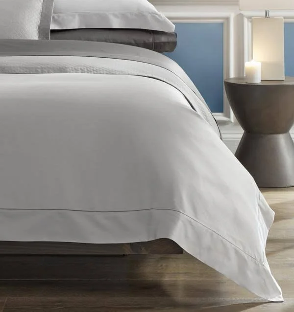 Sferra Giotto Bedding - Full Fitted Sheet - Slate