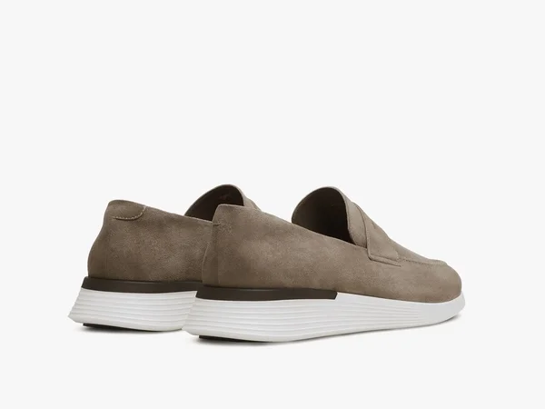 Crossover Loafer - Hybrid Dress Shoes, Wolf & Shepherd Honey, White, 13