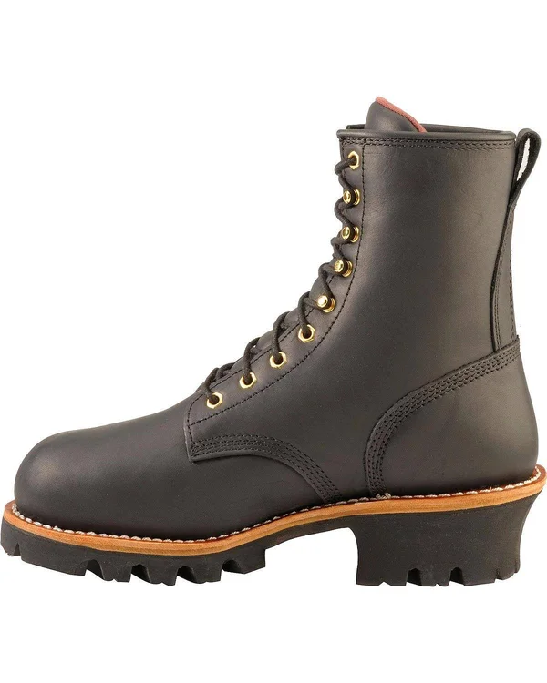 Chippewa Women's Insulated Steel Toe Work Boots, 8 in., Black, L73050