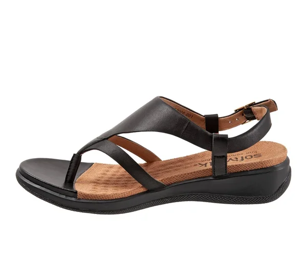 Women's SoftWalk Temara Sandal - Size 6.5 W - Black