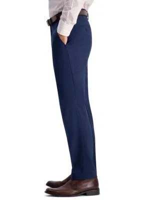 Kenneth Cole Reaction Men's Modern-Fit Micro-Check Dress Pants - Blue