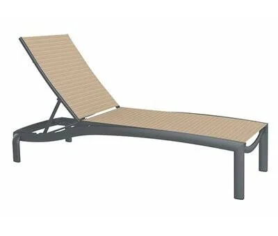 Kor Reclining Chaise Lounge Tropitone Frame Color: Graphite, Seat Color: Taylor