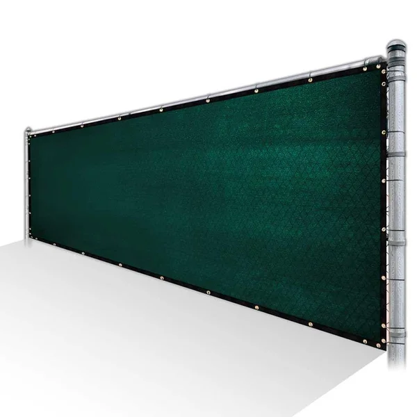 ColourTree 4 ft. x 172 ft. Green Privacy Fence Screen HDPE Mesh Screen with Reinforced Grommets for Garden Fence (Custom Size)