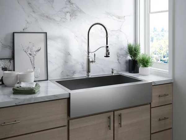 Kohler 77515-VS Tournant Semi-Professional Kitchen Sink Faucet - Vibrant Stainless