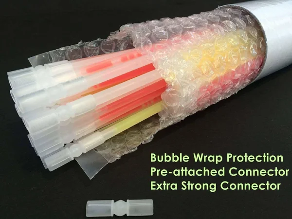 200 Glow Sticks Bulk Wholesale Necklaces - 22 Glow Stick Necklaces+200 Free Glow
