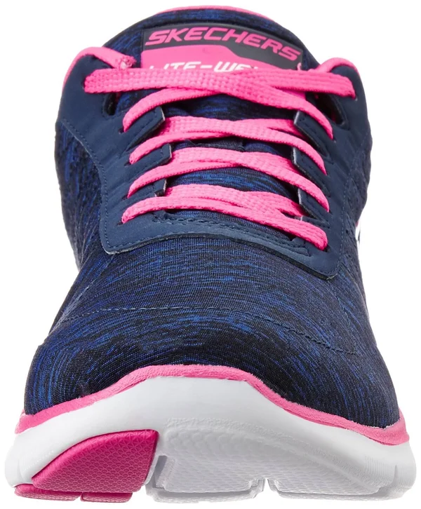 Skechers Sport Women's Flex Appeal 2.0 Fashion Sneaker, Navy/Pink