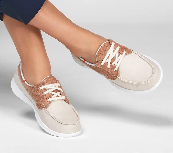 Skechers Women's GOwalk Lite - Playa Vista Walking Shoes - Natural, 7.5