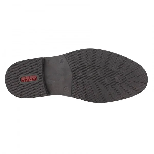 Rieker 13571-00 Black Leather 46 EU Mens Slip on Shoes