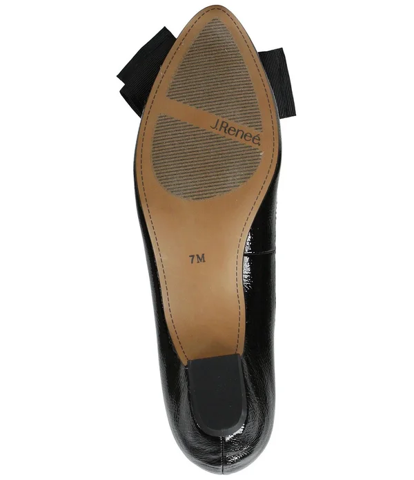 J. Renee Women's Taroona Pump, Size: 6.5, Black Patent