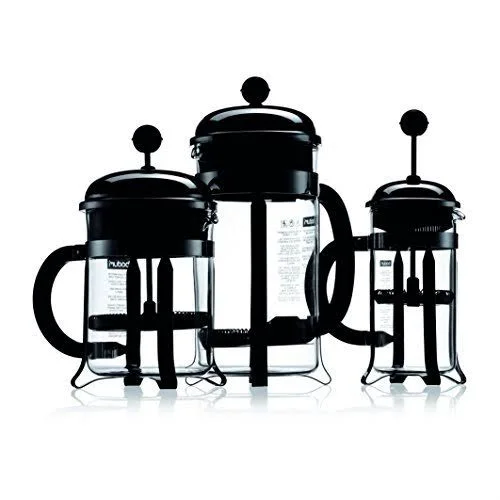 Bodum Chambord French Press Coffee Maker, 34 Ounce, 1 LITER, 8 Cup, Chrome, Stan