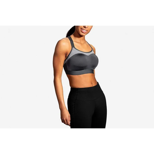 Women's Brooks Dare Racerback Run Bra 38B - Asphalt