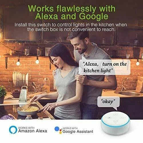 Gosund Smart Light Switch - In-Wall WiFi Switch that Works with Alexa.