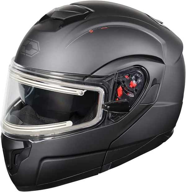 Castle x Atom SV Electric Modular Snowmobile Helmet (2XL - Matte Black)
