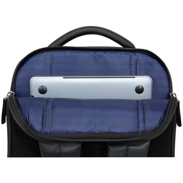 Kenneth Cole Reaction Vegan Leather Laptop Backpack - Black