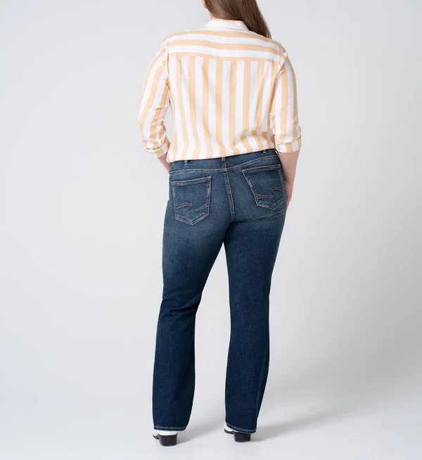 Silver Jeans Co. Women's Plus-Size Suki Dark Wash Slim Bootcut Jean