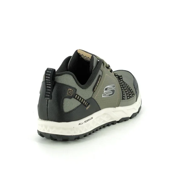 Skechers Escape Plan Olive Black Mens Trainers 51591 in Size 10