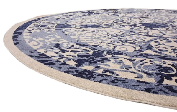 Unique Loom Traditional La Jolla Area Rug (12&2x22 Round - Blue)