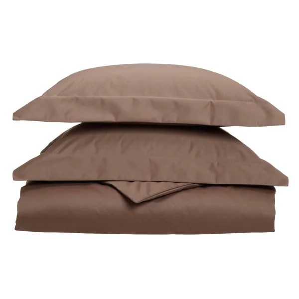 Cotton Rich 1000 Thread Count Solid Duvet Cover Set King/California King-Taupe