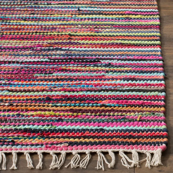 Safavieh Rag Rug Blue/Multi 2 ft. 3 in. x 12 ft. Runner Rug