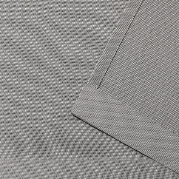 Exclusive Home Biscayne Indoor/Outdoor Two Tone Textured Grommet Top Curtain Panel Pair, Silver, 54X96